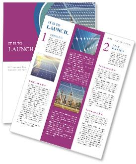 Renewable Energy: Solar Panels Powering Shanghai Bund Skyline Landmark Plant With Ecological Solutions Newsletter Template