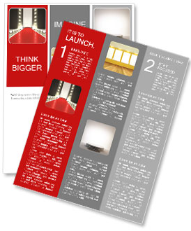 Prázdné pódium a červený koberec pokrytí Newsletter