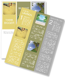 Someone walking on the beach Newsletter Template