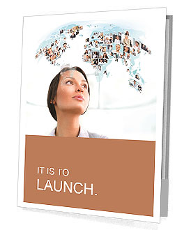 A young girl thinks about the international team Presentation Folder