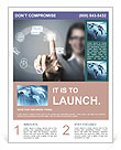 The finger points to the modern ways of communication Flyer Template