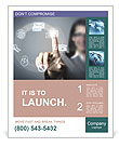The finger points to the modern ways of communication Poster Template