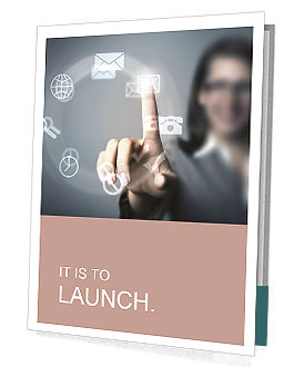 The finger points to the modern ways of communication Presentation Folder