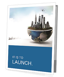 Large buildings are on the section of the planet Presentation Folder