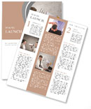 Web advertising and spam concept with businessman and megaphone Newsletter Template