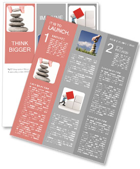 Stones in balanced pile Newsletter Template