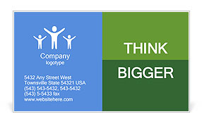 Leadership and learning concept as a business training symbol and growth education network with thre Business Card Template