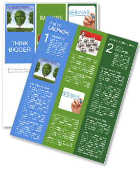 Leadership and learning concept as a business training symbol and growth education network with thre Newsletter Template