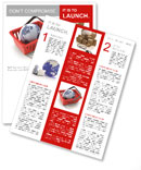 World commerce, checkout icon (3d render) Newsletter Template