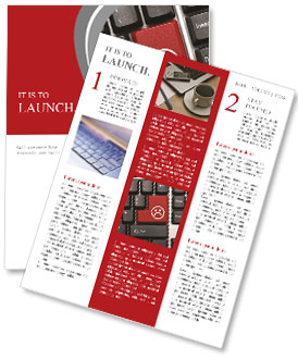 Close up view on conceptual keyboard - Bad mood (red key) Newsletter Template