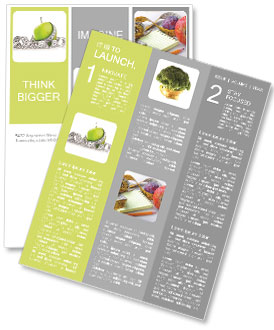 Measuring tape wrapped around a green apple as a symbol of diet. Newsletter Template