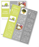 Measuring tape wrapped around a green apple as a symbol of diet. Newsletter Template