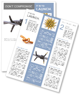 Barbed fountain pen Newsletter Template