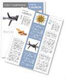 Barbed fountain pen Newsletter Template