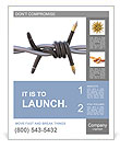 Barbed fountain pen Poster Template