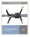 Barbed fountain pen Word Template