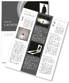 Gölge ile Kapıda önümüzdeki işadamı siluet Haber yayını