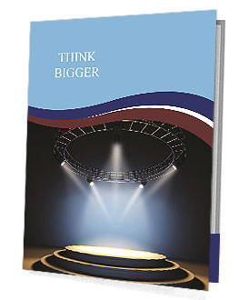 Empty stage. Presentation Folder