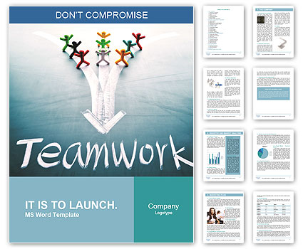 Teamwork concept, group of people with the same goal Word Template