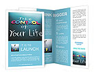 Take control of your life concept, colorful words on blackboard Brochure Template