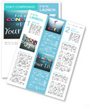 Take control of your life concept, colorful words on blackboard Newsletter Template