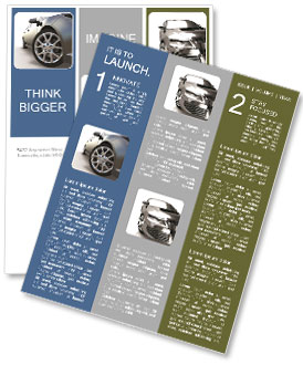 Sport car isolated on white Newsletter Template