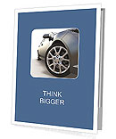 Sport car isolated on white Presentation Folder