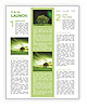 Green landscape Newsletter Template