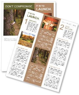 Hugging a tree Newsletter Template