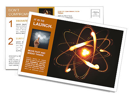 Atom Postcard Template