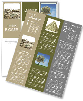 Heap of Dollar Bills isolated on white background with place for your text Newsletter Template