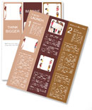 Two beautiful girls showing blank white poster for advertising to be inserted, standing isolated on Newsletter Template