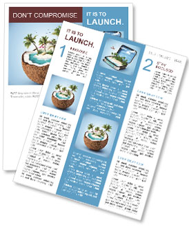 Illustration of a bag full of famous monument with passport. traveling Newsletter Template