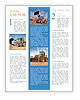 Bulldozer on a building site Newsletter Template
