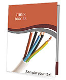 Closeup of a electric cable on a white background Presentation Folder