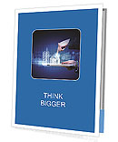 Engineering automation building designing. Construction industry technology Presentation Folder