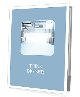 Abstract interior of glass blocks Presentation Folder