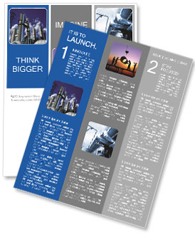 Fabrik auf einem Hintergrund des Himmels Newsletter