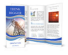 High voltage post.High-voltage tower sky background. Brochure Template