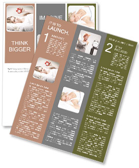 Tired woman with alarm in her hand not getting enough sleep Newsletter Template