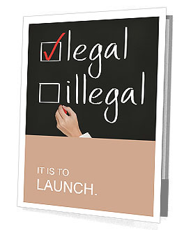 Business hand writing red check mark for legal selection Presentation Folder