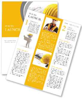 Isoliert harten Hut mit Blaupausen und Herrscher auf weißem Newsletter