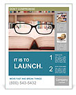 Closeup of reading glasses on the book. shot in the library Poster Template