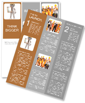 3D-Menschen - Männer, Personen mit einem Klemmbrett. Ingenieur Newsletter