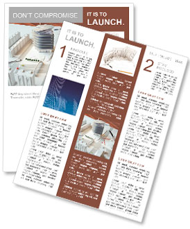 Architekturmodell eines modernen Gebäudes Newsletter