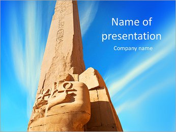 Karnak Temple Complex in Luxor PowerPoint Template