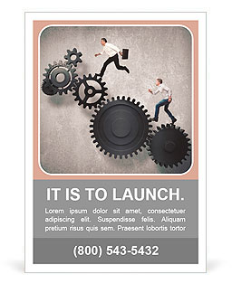 Concept of business mechanism system Ad Template