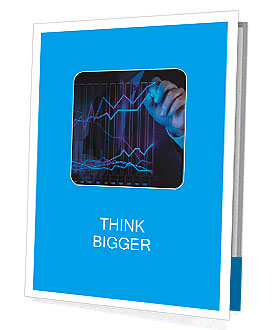 Businessman hand working with new modern computer and business strategy as concept Presentation Folder