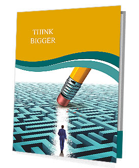 Leadership Solutions with a businessman Presentation Folder