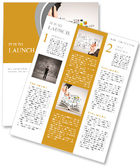 手绘的经营理念和开放的书 新闻分送